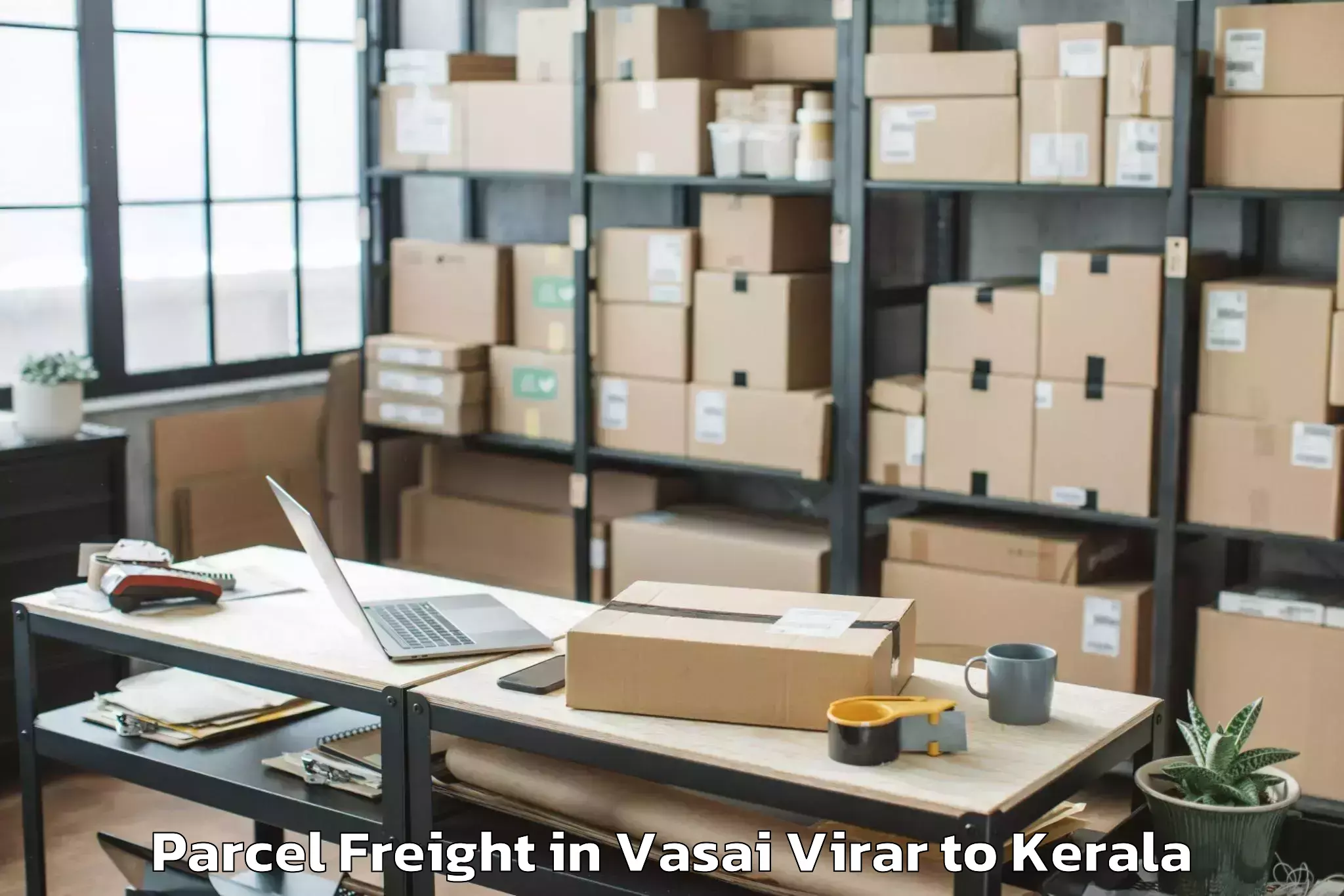 Trusted Vasai Virar to Shoranur Parcel Freight